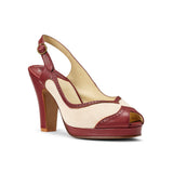 PRE-ORDER Stella Slingback Spectators (Red/Sand Suede)