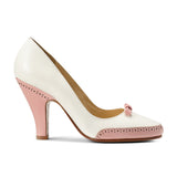 PRE-ORDER Suzette Spectator Pumps (Pink/Ivory)