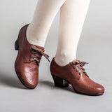 Claire 1940's Oxfords Wide (Brown)