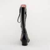 Bessie Vintage Aviator Boots (Black)