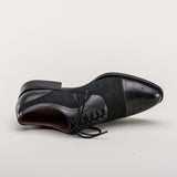 Gladys Vintage Cap Toe Oxfords (Black)