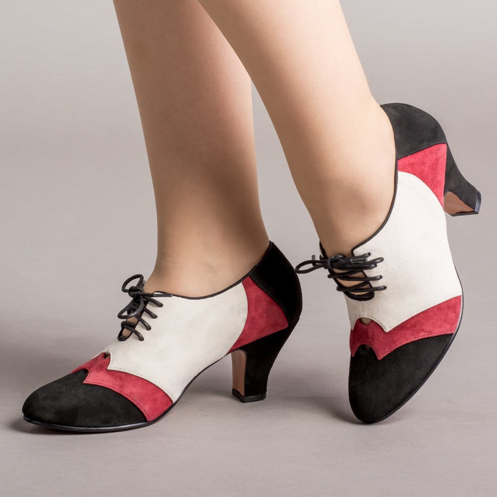 CHIKO Jenisa Square Toe Block Heels Oxfords Shoes