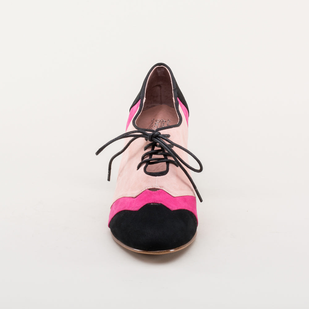 Pink oxford shoes top