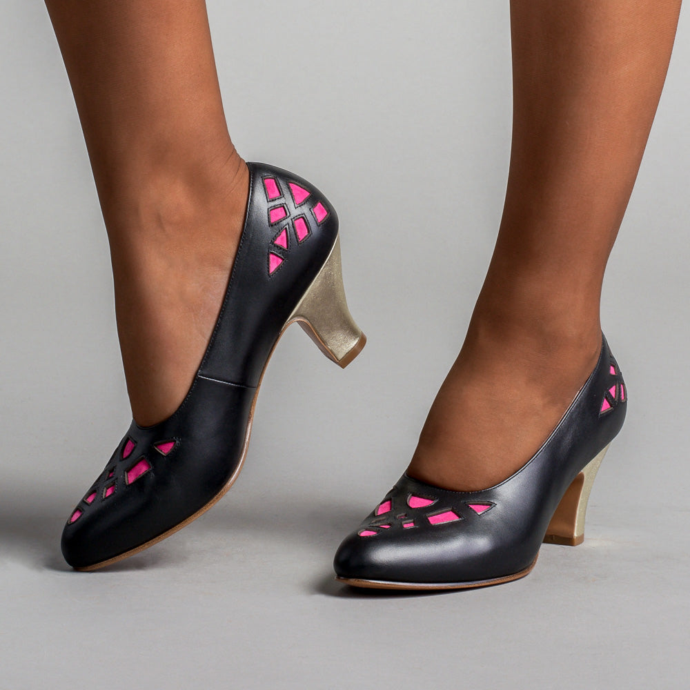 Vintage top pink heels